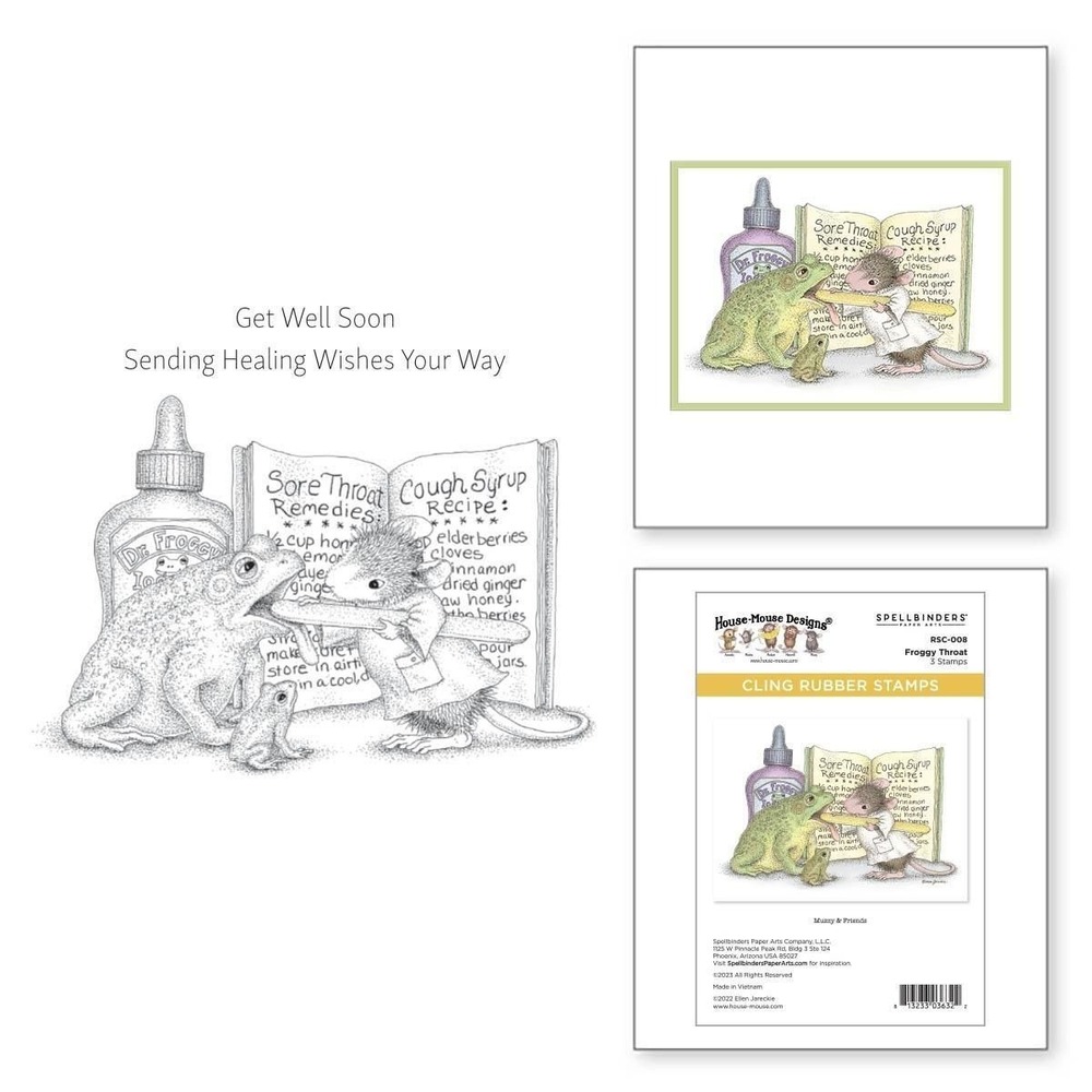 Spellbinders‎ House Mouse Cling Rubber Stamp-Froggy Throat